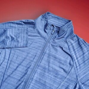 Athleta Pacifica Illume UPF Full Zip Jacket Blue Athletic Gorpcore Size Medium M